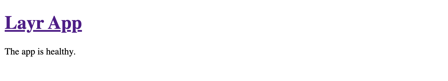 Screenshot of the app initialized by Boostr